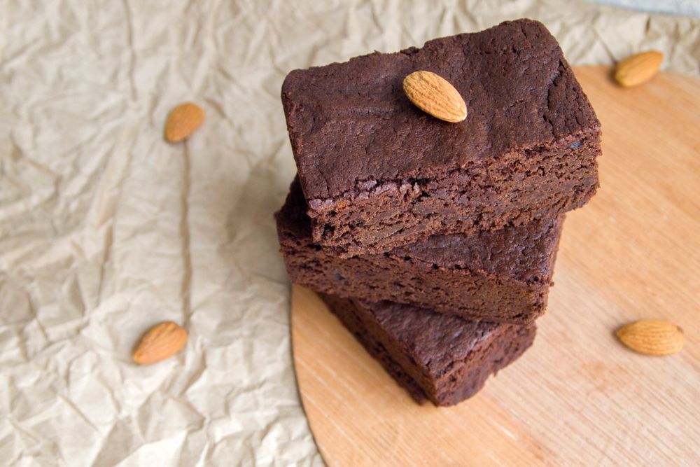 Imagem de 3 pedaços de Brownies 